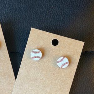 NEW Baseball stud earrings